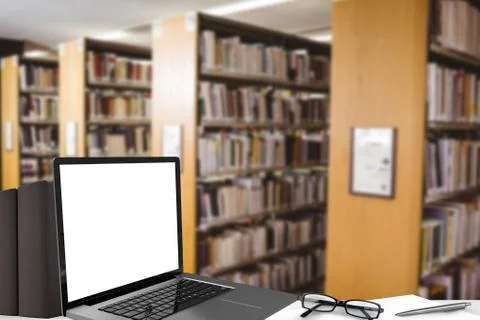 Composite image of open laptop Stock Illustration