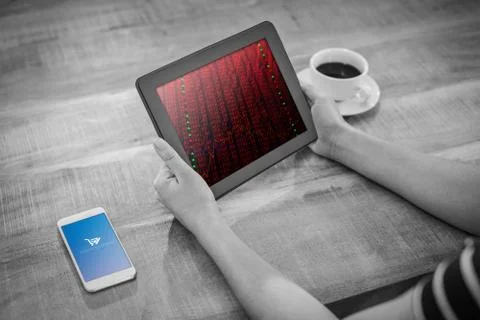 Composite image of payment successful screen Stock Photos