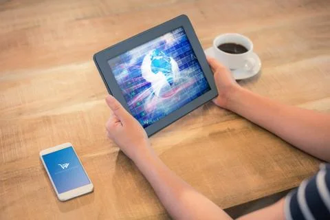 Composite image of payment successful screen Stock Photos