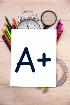 Composite image of a plus grade Illustrazione stock