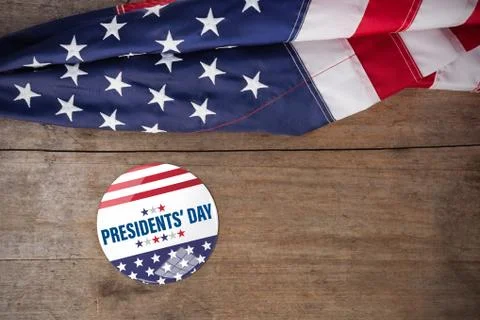 Composite image of presidents day. vector typography, stars Stock Photos
