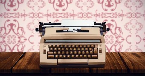 Composite image of a printer with paper 스톡 일러스트