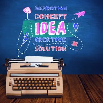 Composite image of a printer with paper Stock Illustration