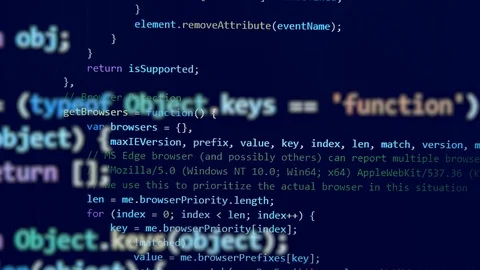 Composite image of programming codes coming up Stock Footage 114739301