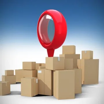 Composite image of red map location marker Stock Illustration