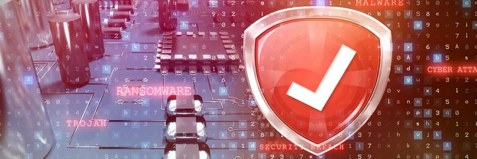 Composite image of red symbol validation Stock Illustration