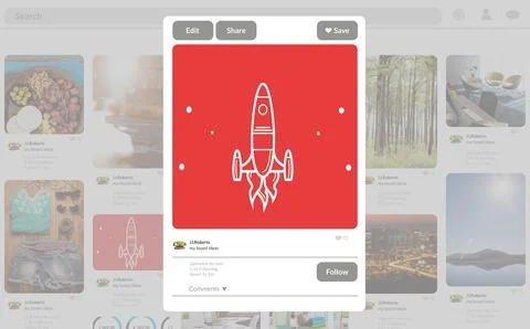 Composite image of rocket image on site Stock Illustration