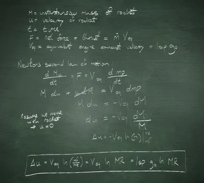Composite image of rocket science theory Stock Illustration