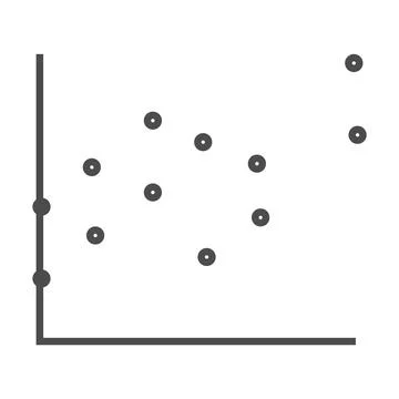 Composite image of scatter graph Stock Illustration