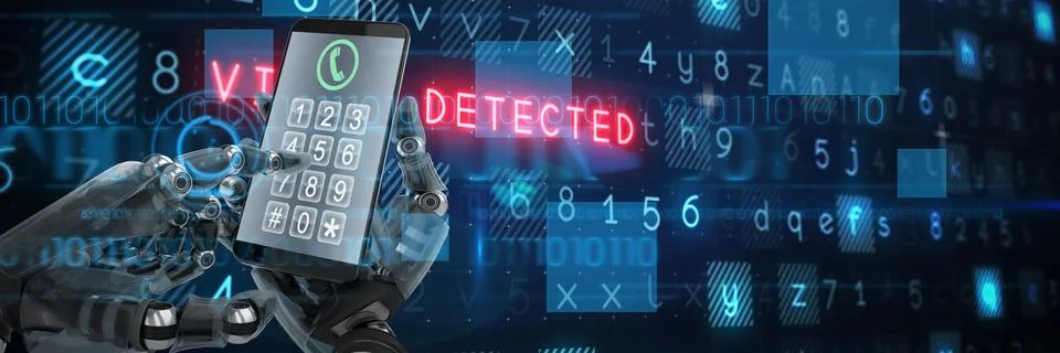 Composite image of screen of a smartphone Illustrazione stock