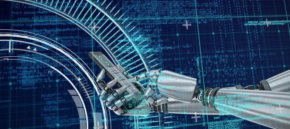 Composite image of screen of a smartphone Illustrazione stock