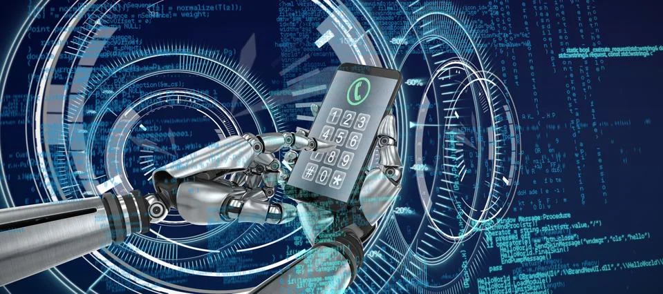 Composite image of screen of a smartphone Stockillustratie