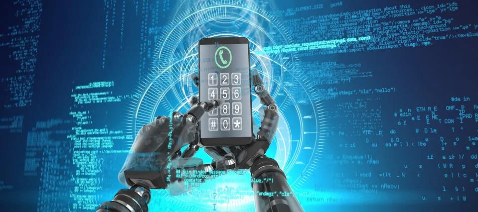 Composite image of screen of a smartphone Illustrazione stock