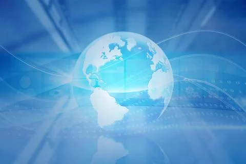 Composite image of server tower Stock Illustration