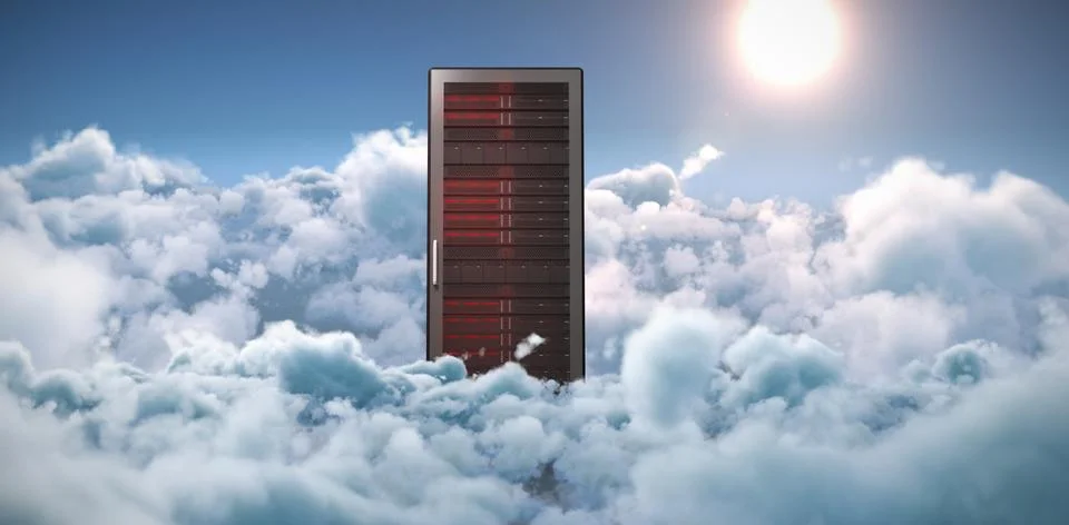 Composite image of server tower Stock Photos