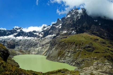 Composite image showcasing the majestic El Altar volcano located within 스톡 사진