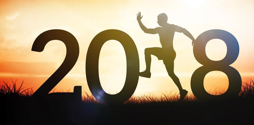 Composite image of side view of athlete running 스톡 사진