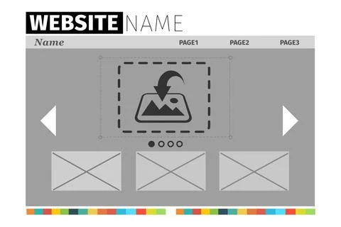 Composite image of site interface 스톡 일러스트