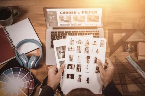 Composite image of smartphone app menu Fotos de archivo