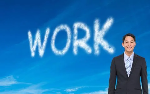 Composite image of smiling businessman 스톡 일러스트