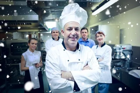 Composite image of snow Fotos de archivo