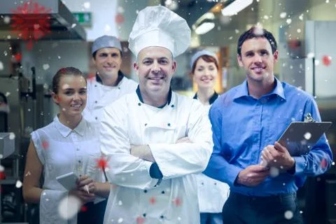 Composite image of snow Fotos de archivo