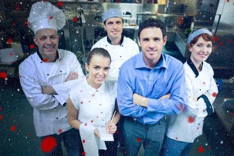 Composite image of snow Fotos de archivo