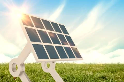 Composite image of sources of renewable energy equipment 3d Stock Illustration