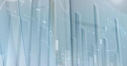 Composite image of statistical data processing against mid section of man Stock Photos