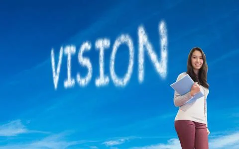 Composite image of student Ilustración de archivo