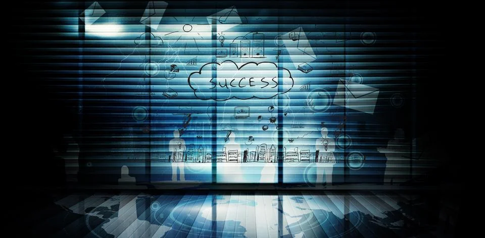 Composite image of success brainstorm Stock Illustration