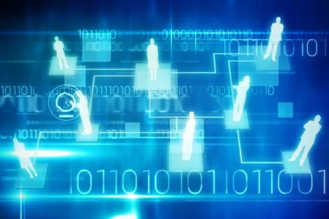 Composite image of technology interface 3d 스톡 일러스트