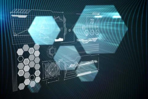 Composite image of technology interface Illustrazione stock