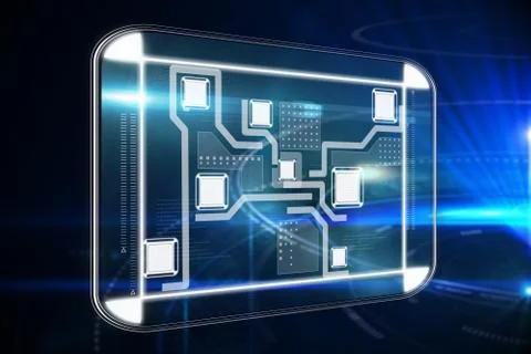 Composite image of technology interface Illustrazione stock