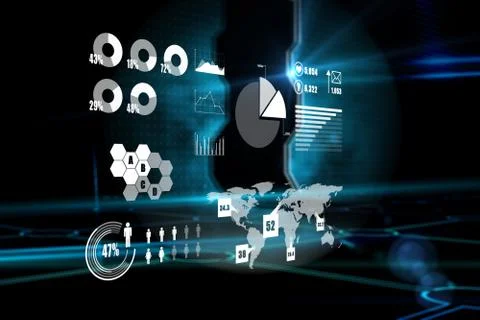 Composite image of technology interface イラスト素材
