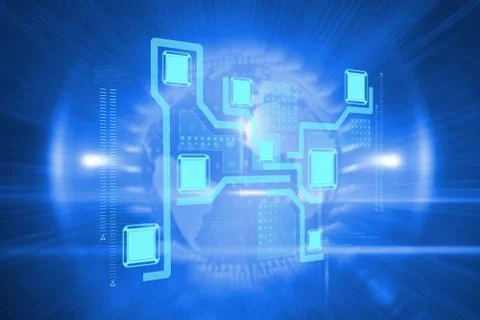Composite image of technology interface Illustrazione stock