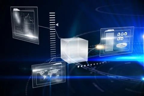 Composite image of technology interface Stock Illustration