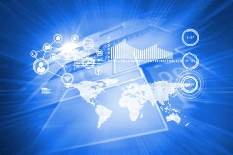 Composite image of technology interface イラスト素材