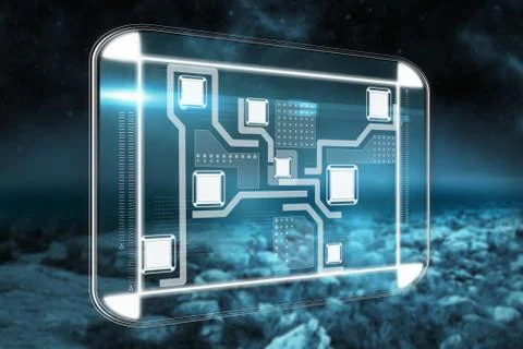 Composite image of technology interface Illustrazione stock
