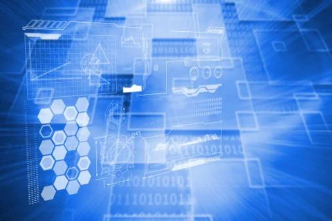 Composite image of technology interface イラスト素材