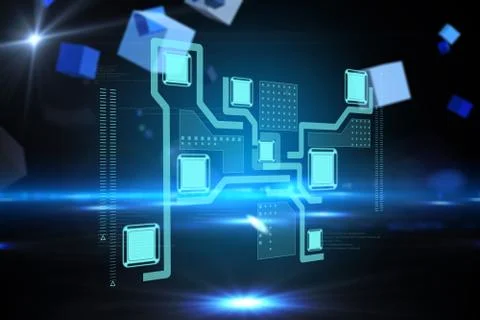 Composite image of technology interface Stock Illustration