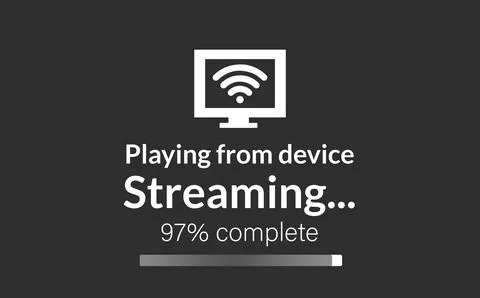 Composite image of text with wi-fi symbol Stock Photos