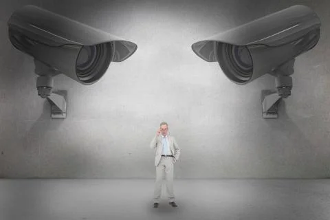 Composite image of thinking businessman イラスト素材