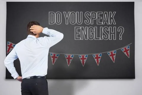 Composite image of thinking businessman scratching head Illustrazione stock