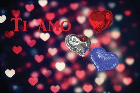Composite image of ti amo Stock Illustration