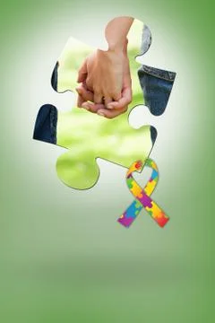 Composite image of two friends holding hands Stock Illustration