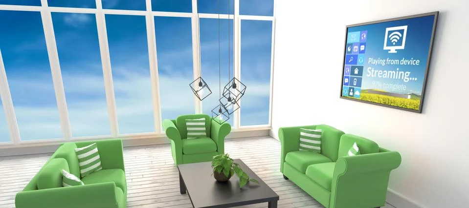 Composite image of various computer icons with progress bar on device screen 스톡 사진