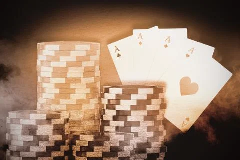 Composite image of vector 3d image of gambling chips Stockillustratie