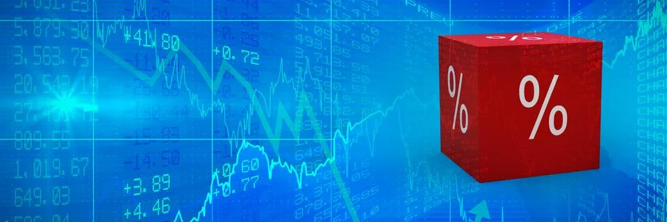 Composite image of vector icon of percentage symbol Stock Illustration
