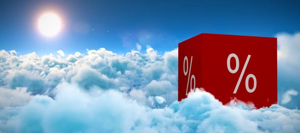 Composite image of vector icon of percentage symbol Stock Photos